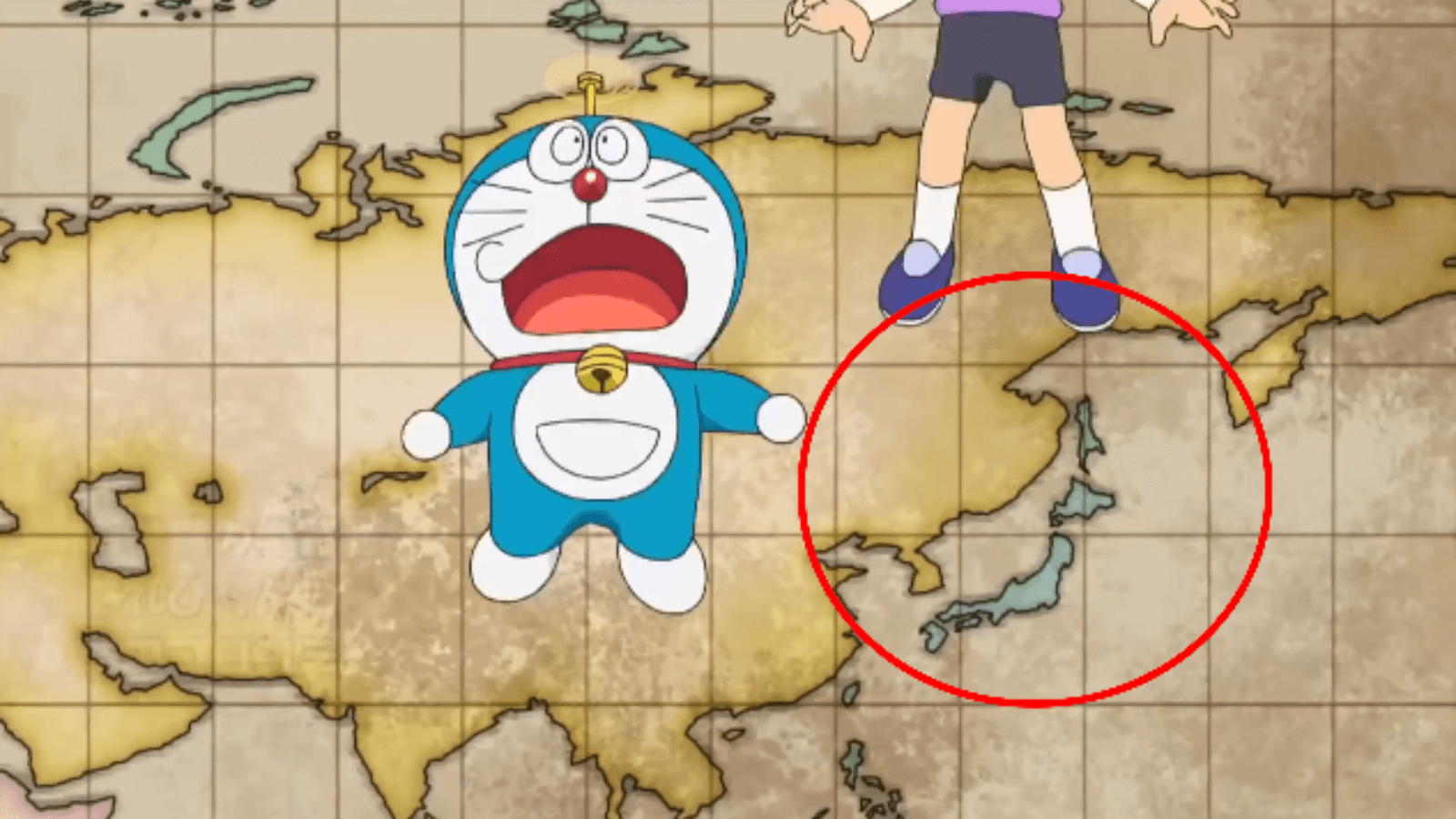Opening của Doraemon bị cho là tranh cãi khi tô màu đảo của Nga trùng màu với lãnh thổ Nhật Bản! Thực hư thế nào?
