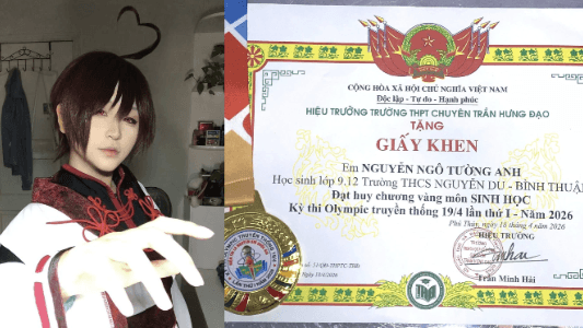 Hình mẫu cân bằng giữa đam mê và học thuật của nữ sinh 2011 đoạt giải Huy chương Vàng Olympic 19/4 tỉnh Lâm Đồng!