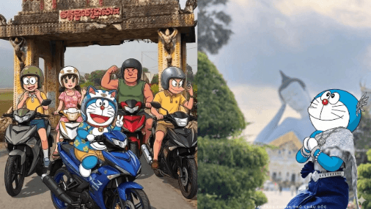 Do Doraemon không đến miền Tây: Người hâm mộ quyết định "sáng tạo" để đưa cả nhóm bạn du lịch đến các "xứ sở thần tiên"!
