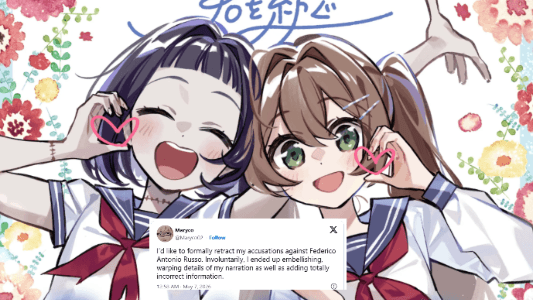 Anime girls love ''Let Me Fix You'' bị ảnh hưởng sau cáo buộc lạm dụng trẻ em của đồng sáng lập Buta Productions, dù người tố cáo đã rút lại cáo buộc