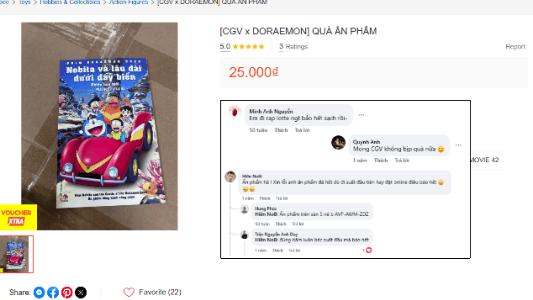 ''Doraemon'' lại có nghi vấn tuồn quà: Ấn phẩm đặc biệt bị rao bán trên mạng dù chưa đến ngày công chiếu! [Cập nhật]