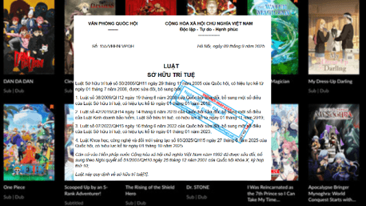 Nhìn từ vụ web lậu và các fansub đấu khẩu: Bản chất pháp lý của Fansub và Website lậu theo quy định pháp thuật và công ước quốc tế