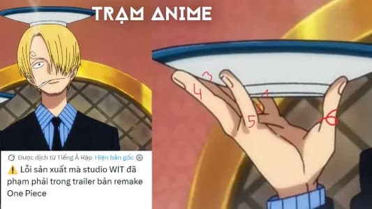 Cộng đồng mạng quốc tế phát hiện "Sanji có 6 ngón tay" trong trailer phiên bản làm lại của anime ''The One Piece''