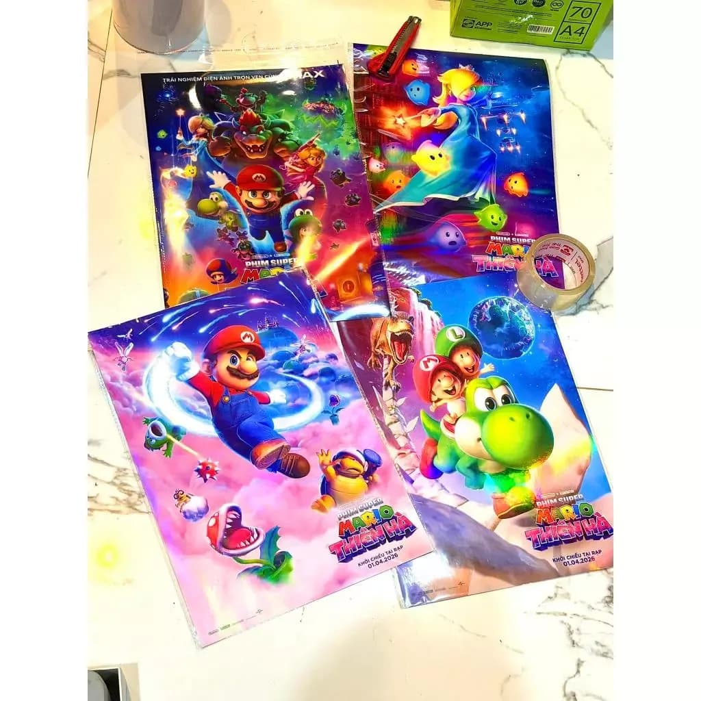 [CGV x Super Mario Thiên Hà] Poster chính hãng