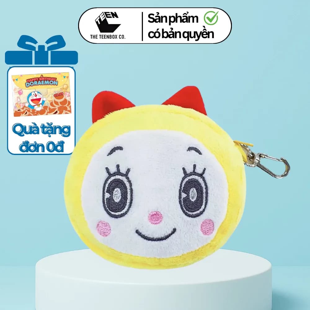 Ví Nhỏ Mặt Dorami Chính Hãng | Phân Phối bởi Teenbox | Bóp Mini Dễ Thương Gắn Balo, Quà Tặng Cute - Alternate