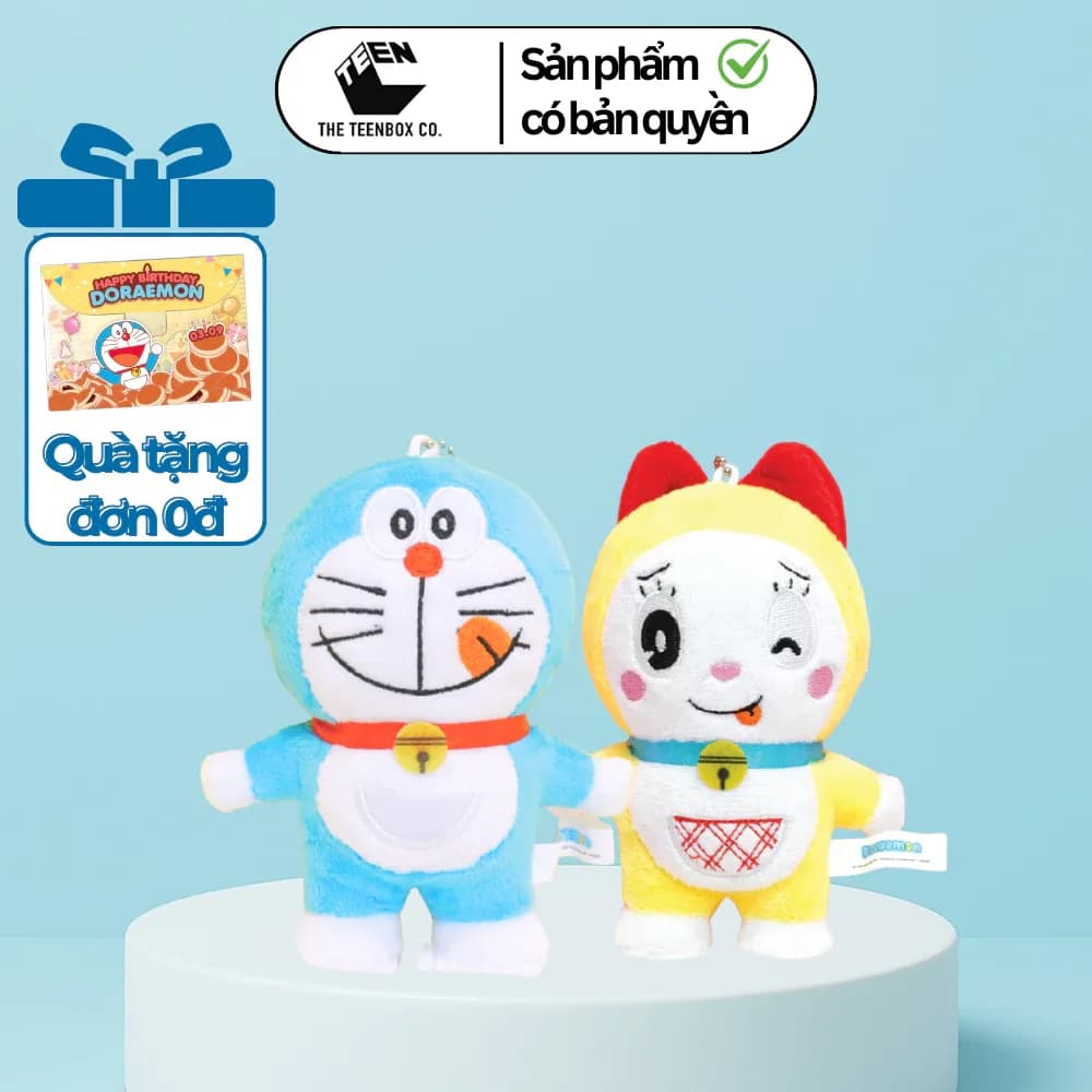 Móc Khóa Bông Doraemon / Dorami 12cm Chính Hãng Tagger – Móc Khóa Thú Bông Chibi Dễ Thương, Bản Quyền Toei Animation, Te