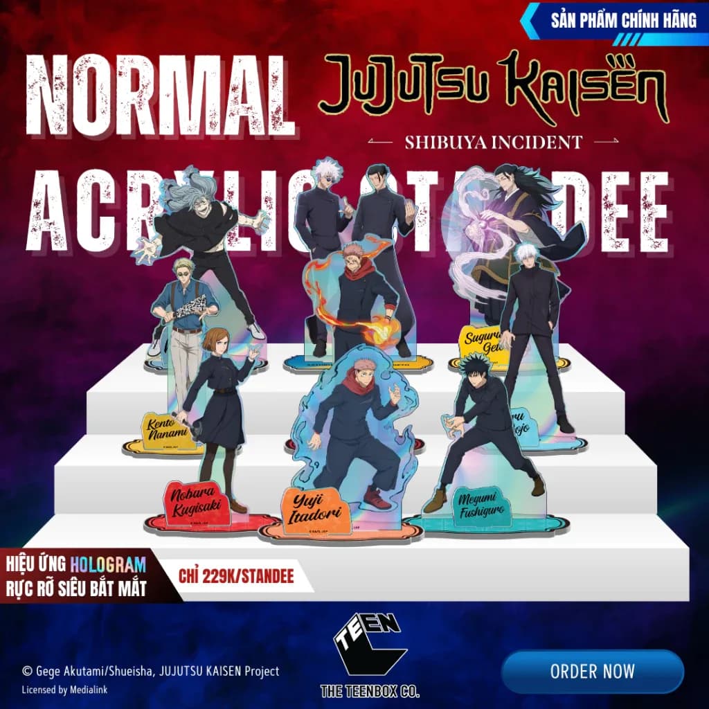 Mô Hình Acrylic Jujutsu Kaisen Chính Hãng