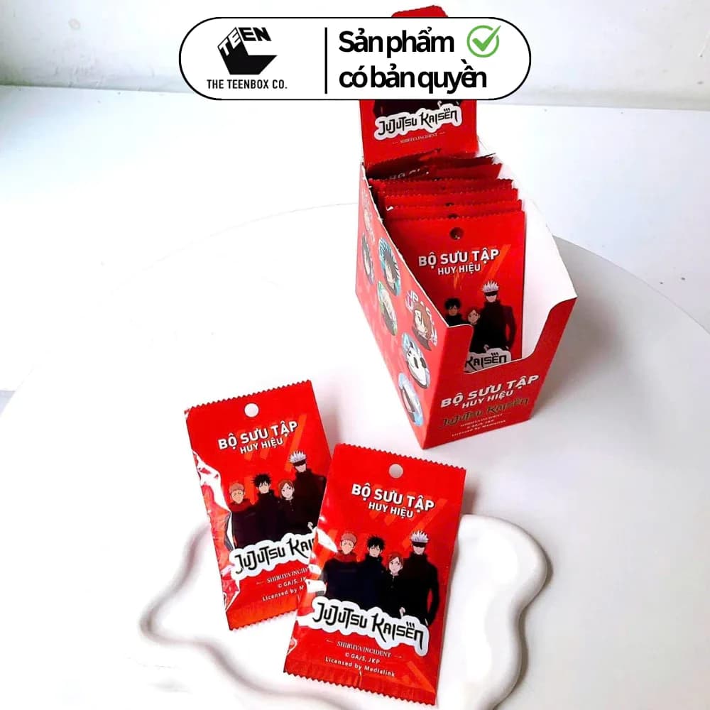 Huy hiệu Jujutsu Kaisen túi mù Blind Pack 58mm – Badge sưu tầm Anime Chính Hãng - Alternate