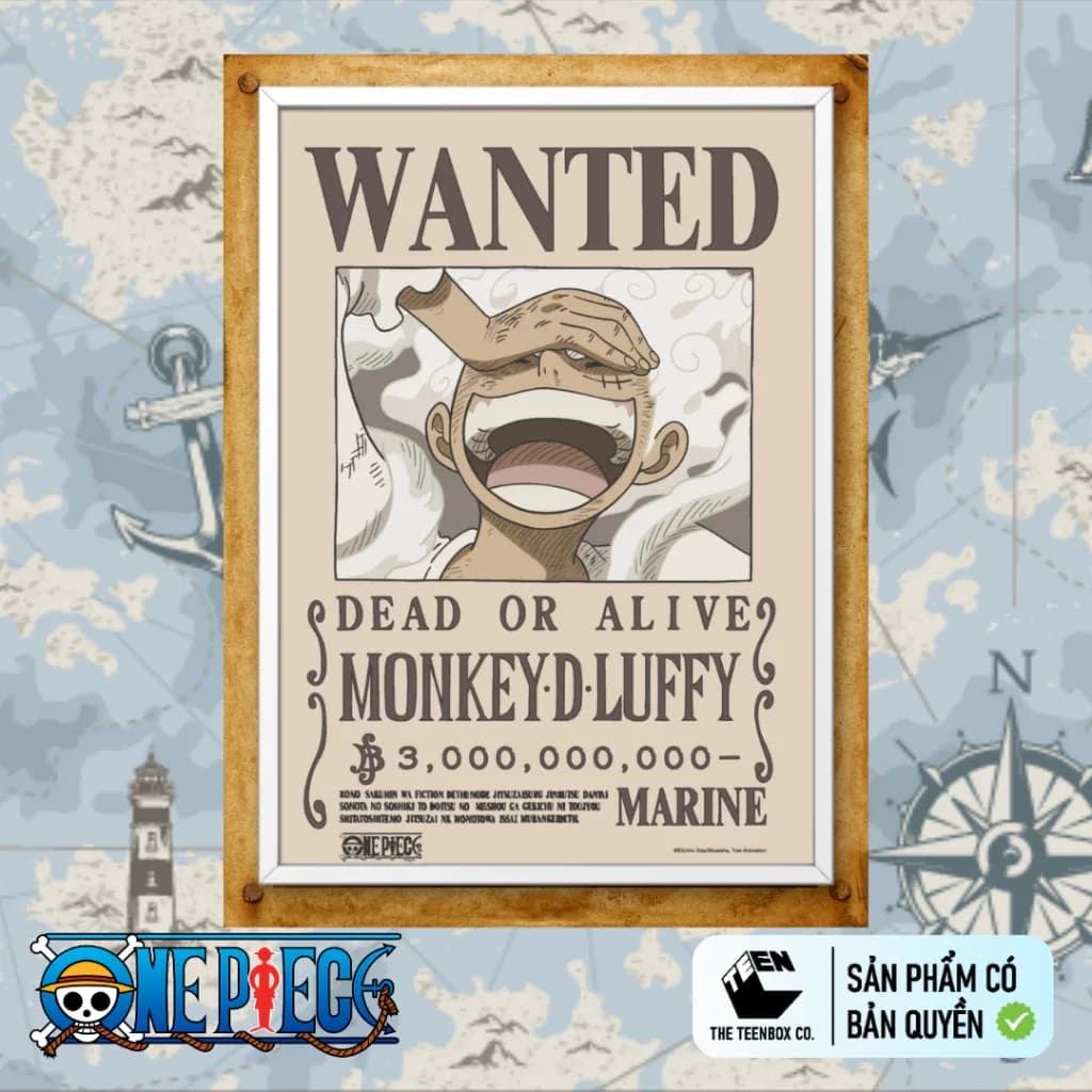 Combo 10 Poster, 5 Poster Truy Nã One Piece V2 (A3)– Wanted One Piece, Hàng Chính Hãng TEENBOX - Alternate