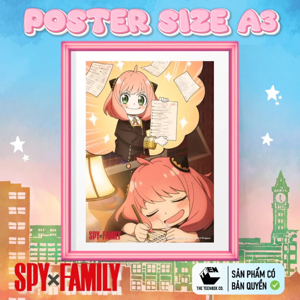 Combo 8 Poster, combo 4 Poster SPY x FAMILY (A3) | Sản Phẩm Chính Hãng, Sản Xuất Bởi Teenbox - Alternate