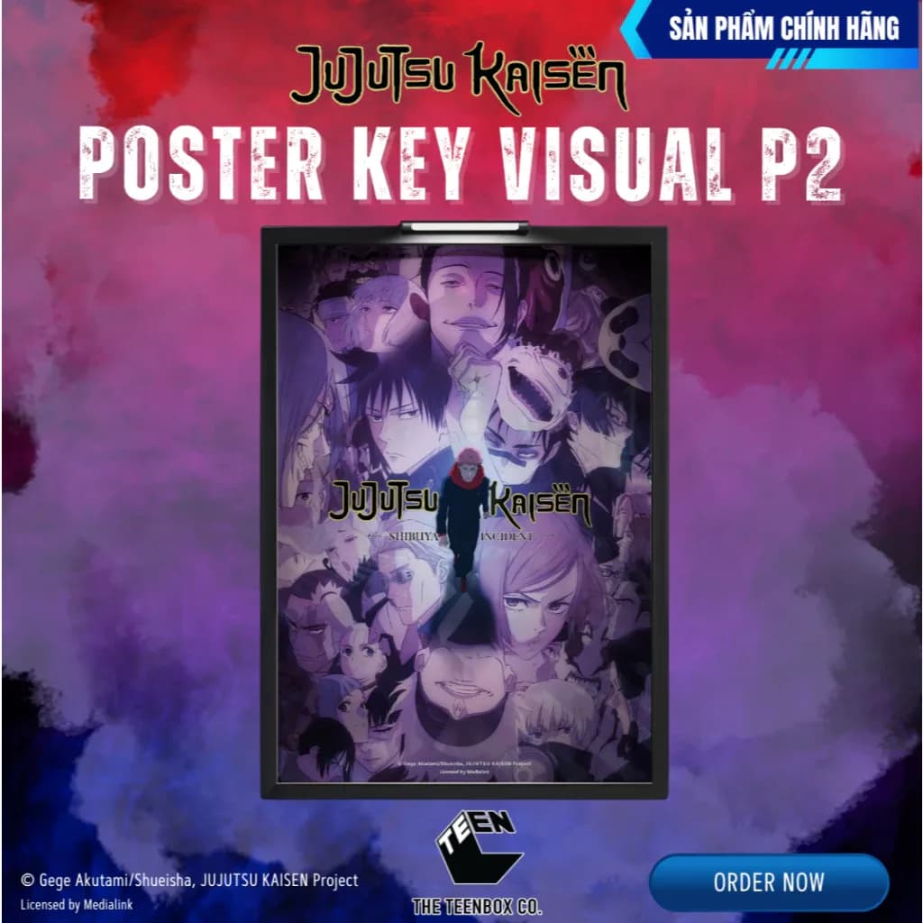 Combo 4 Poster Jujutsu Kaisen Season 2 Theo Sở Thích | Sản Phẩm Chính Hãng, Sản Xuất Bởi Teenbox - Alternate