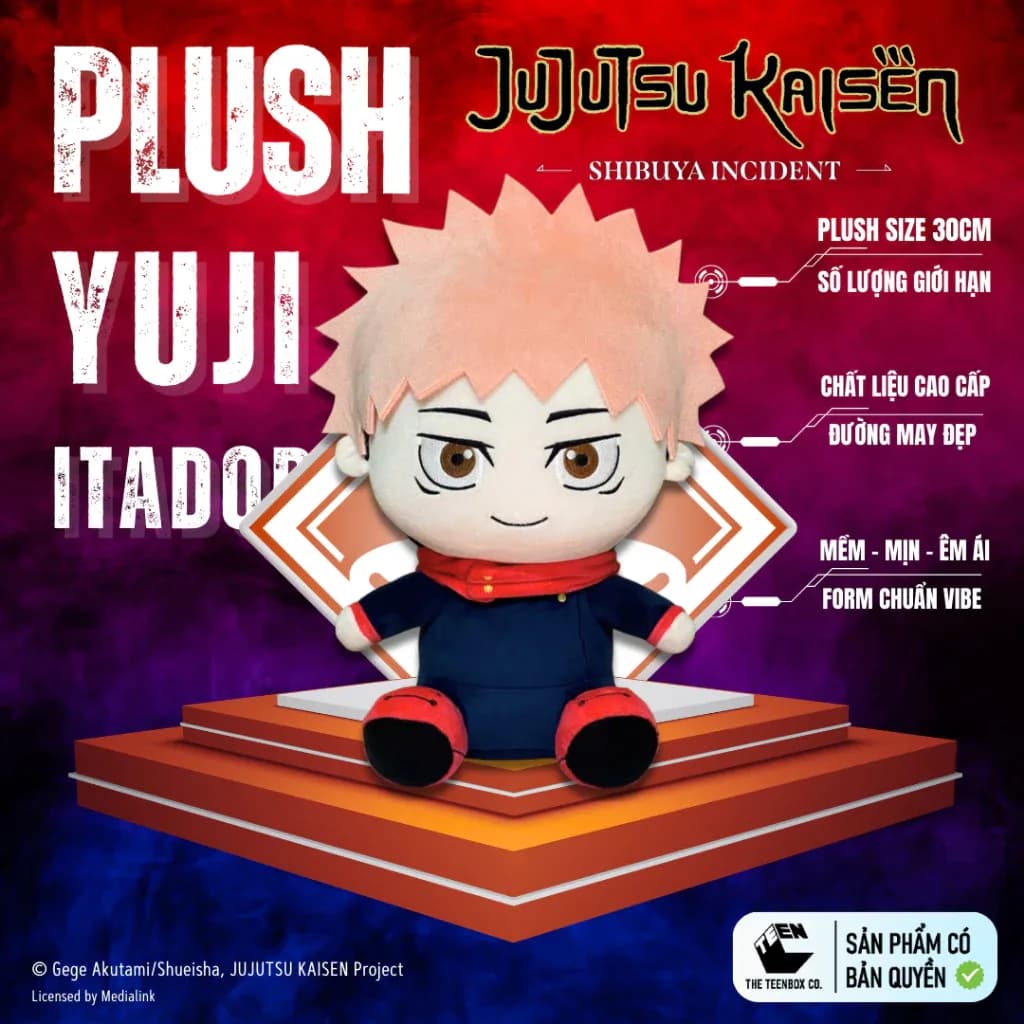 Thú Bông Hoạt Hình JUJUTSU KAISEN – Size M (32cm) - Alternate