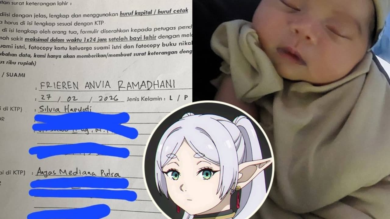 Fan anime tại Indonesia gây chú ý khi đặt tên con gái theo nhân vật Frieren
