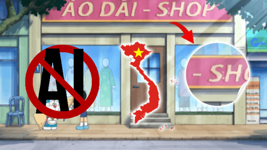 Ê-kíp Việt Nam trong tập đặc biệt trong ''Doraemon'' bác bỏ tin đồn sử dụng AI, chi tiết chữ "S:" là do team thực hiện!