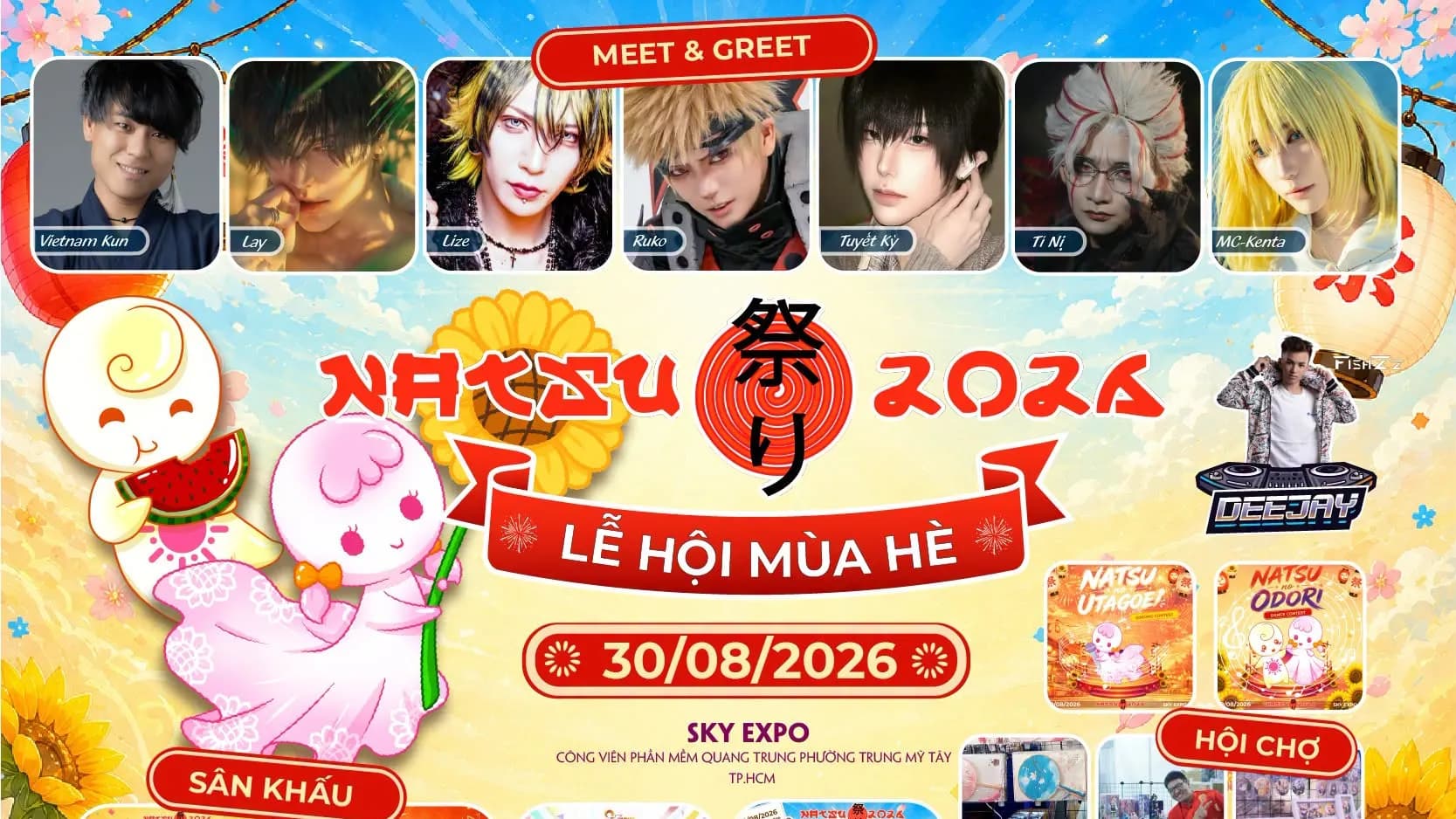 Lễ hội mùa hè Natsu Matsuri 2026 trở lại tại TP. Hồ Chí Minh với nhiều hoạt động văn hóa Anime - Manga - Cosplay