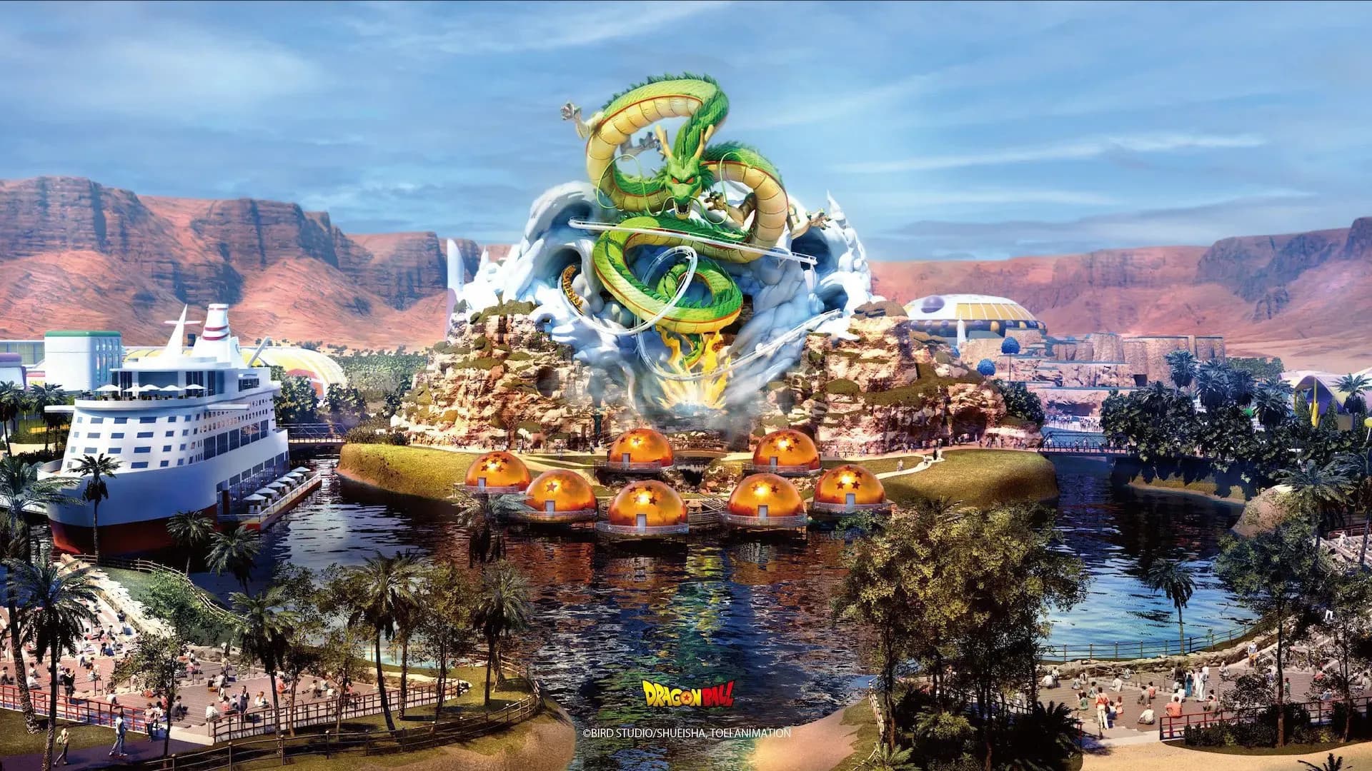 Pháp và Ả Rập Xê Út phối hợp đầu tư đến 7 TỶ USD để xây dựng công viên ''Dragon Ball Z'' tái hiện lại Rồng Thần khổng lồ lẫn Tập đoàn Capsule!