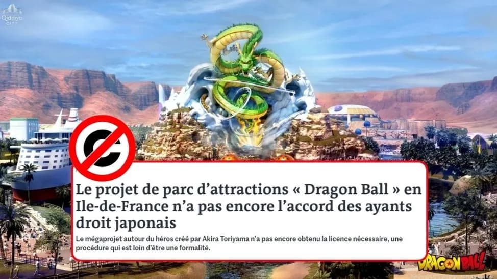 Dẫu đã được quảng bá đầu tư 7 tỷ USD nhưng công viên chủ đề ''Dragon Ball'' tại Pháp vẫn chưa được cấp phép bản quyền từ phía chủ sở hữu ở Nhật Bản!