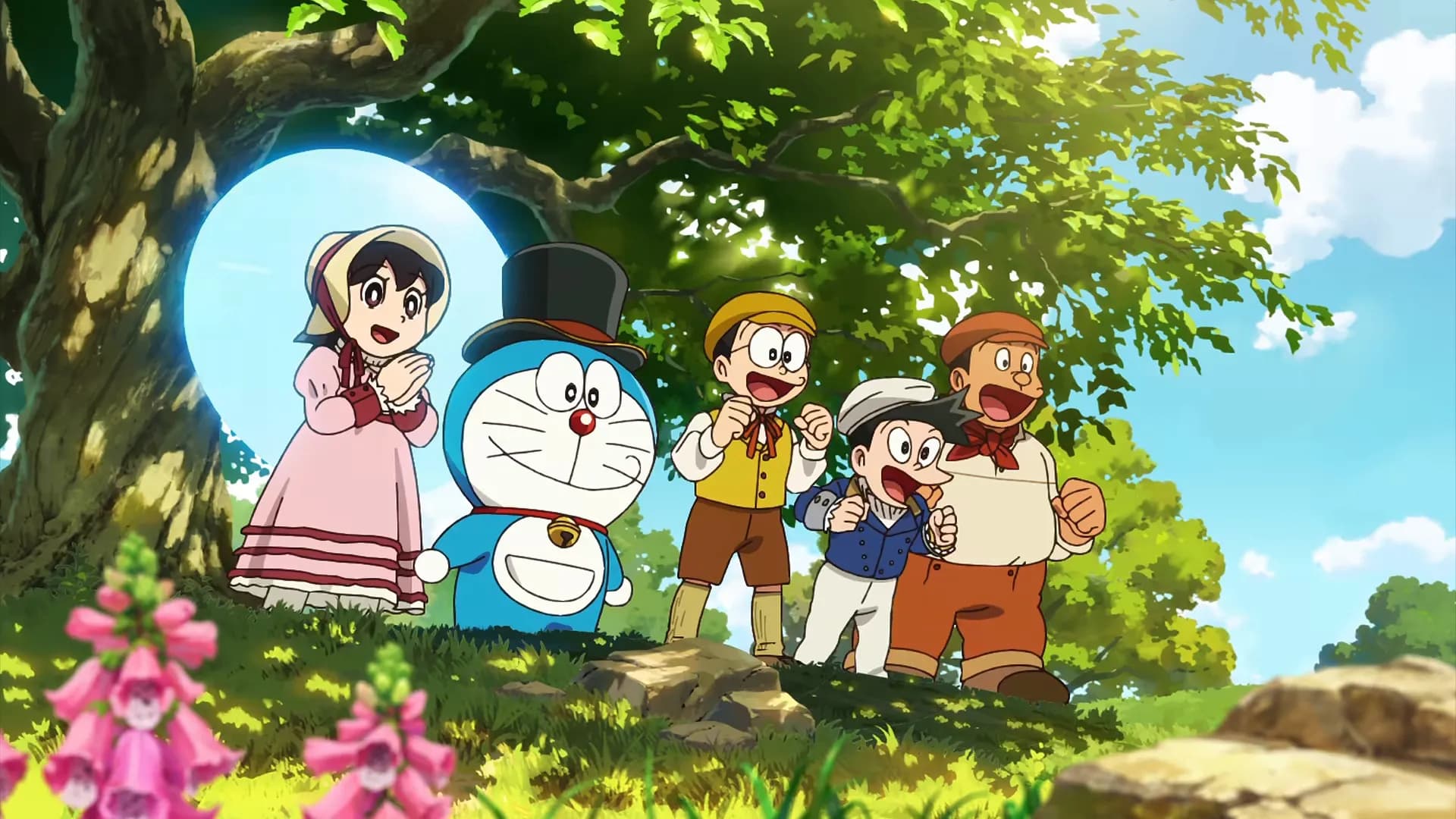 ''Doraemon'' phát hành teaser mới hé lộ tạo hình nhân vật: Nobita cùng nhóm bạn du hành trên đoàn tàu hơi nước vượt thời gian đến Luân Đôn thế kỷ 19