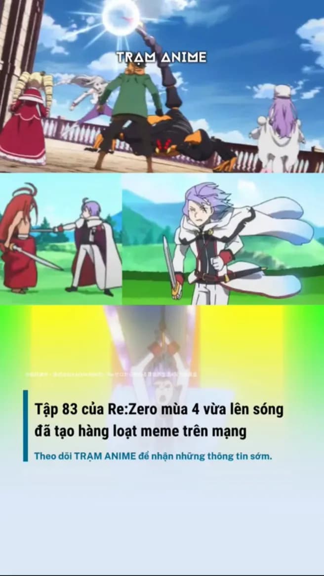 Tập 83 của ''Re:Zero'' (mùa 4) vừa lên sóng đã tạo ra loạt meme trên mạng xã hội! background