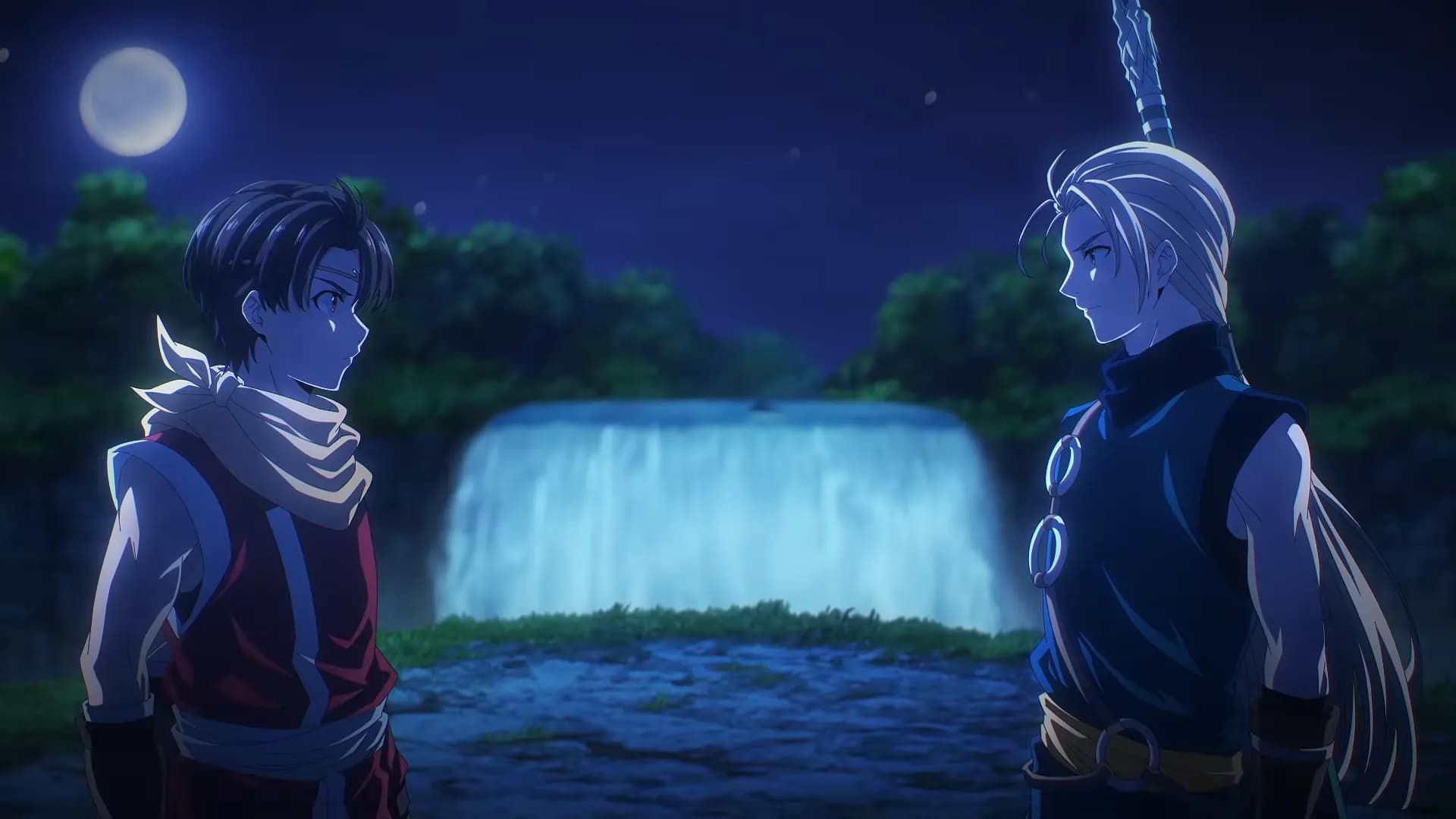 Dự án ''Suikoden: The Anime'' phát hành trailer thứ 3, ấn định lên sóng vào 3 tháng 10 với tập mở màn kéo dài 1 giờ: Đôi bạn thân bị kéo vào chiến tranh!