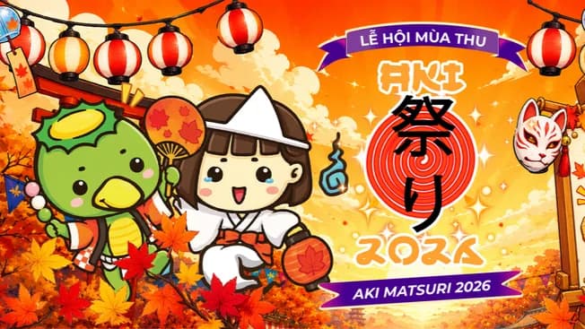 Lễ hội mùa thu Aki Matsuri 2026 ấn định đổ bộ TP. HCM: Quy tụ dàn cosplayer đình đám, không gian Maid Cafe cùng chuỗi hoạt động ACGN vào ngày 25/10