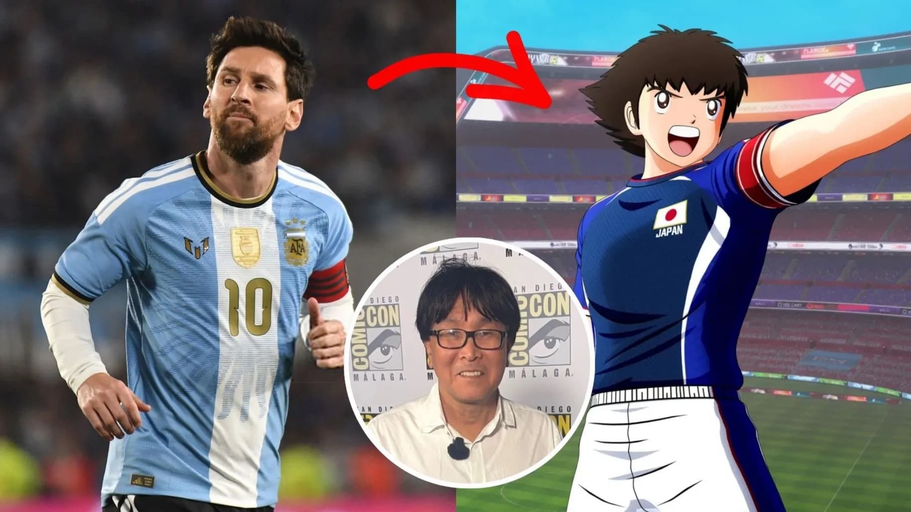 Giữa hàng loạt siêu sao thế giới, tác giả Yoichi Takahashi chọn Lionel Messi là hình mẫu "Tsubasa ngoài đời thực"