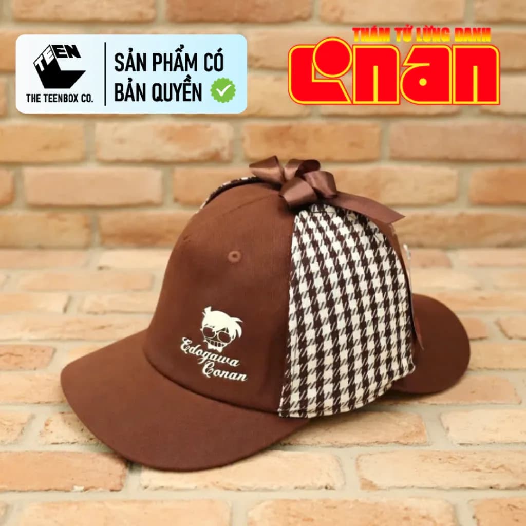 Nón Thám Tử Conan Cho Bé 35cm Chính Hãng – Mũ Cosplay Detective Conan, Quà Tặng, Teenbox Phân Phối