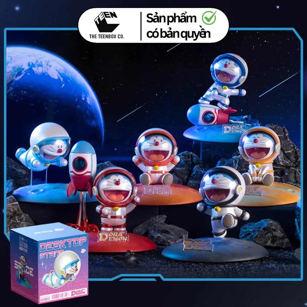 Mô Hình Doraemon Happy Planet (Blind Box) (Đặt 6sp cho FULLSET) – Mô Hình Decor, Teenbox Phân Phối, Chính Hãng ROCK
