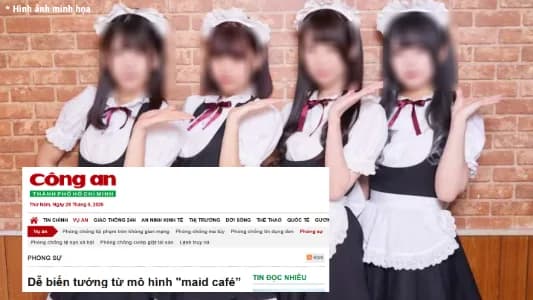 Công an cảnh báo nguy cơ biến tướng từ mô hình "maid cafe" ở Thành phố Hồ Chí Minh!